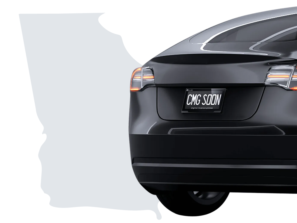 Georgia digital license plate